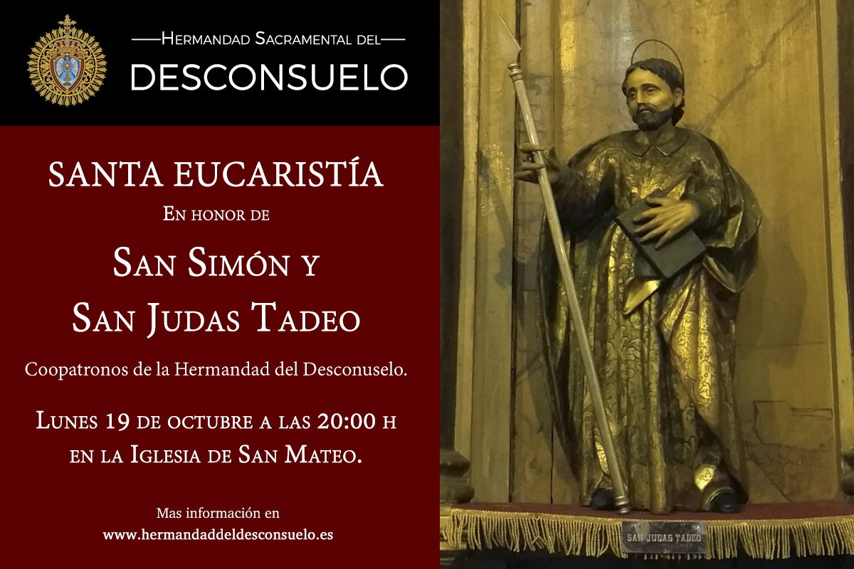 Eucaristía en honor a San Simón y San Judas Tadeo